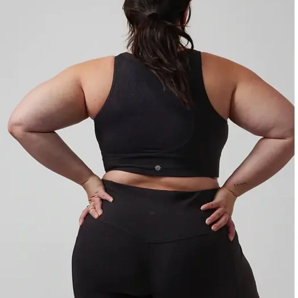 Lace High Neck Athleta Bra XS Black Neutral Sports Bra Lace X-Small